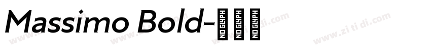 Massimo Bold字体转换